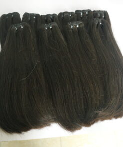 Super Double Drawn Natural Straight Natural Color #1b