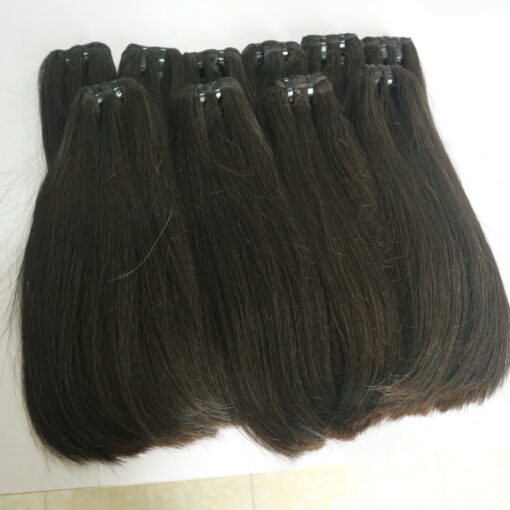 Super Double Drawn Natural Straight Natural Color #1b