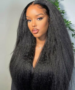 Kinky Straight Natural Color Human Hair