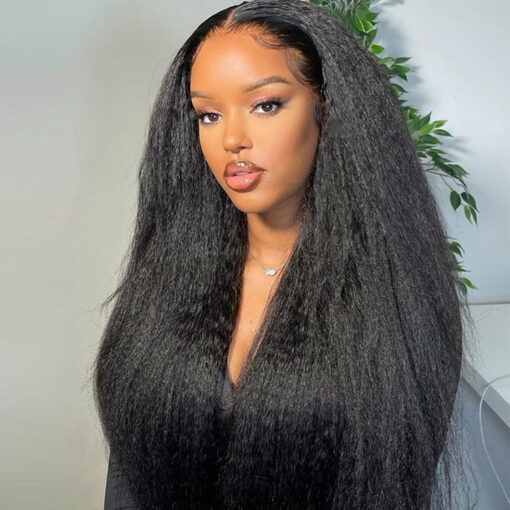 Kinky Straight Natural Color Human Hair