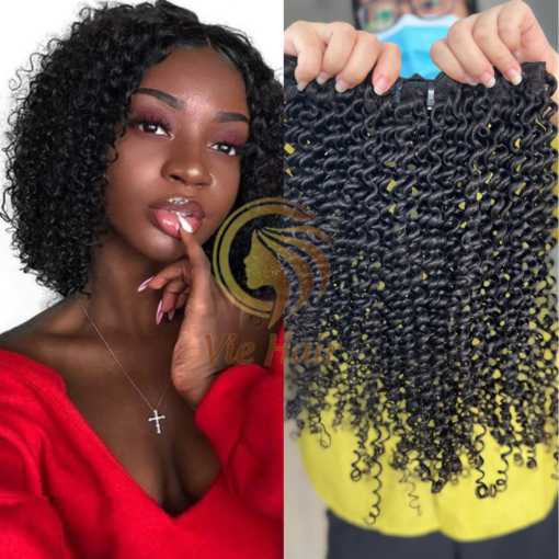 Kinky Curly Natural Color Human Hair