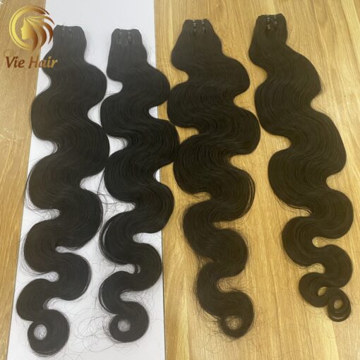 Double Drawn Body Wavy Natural Color Human Hair