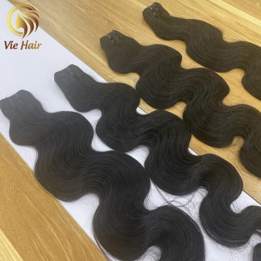 Double Drawn Body Wavy Natural Color Human Hair